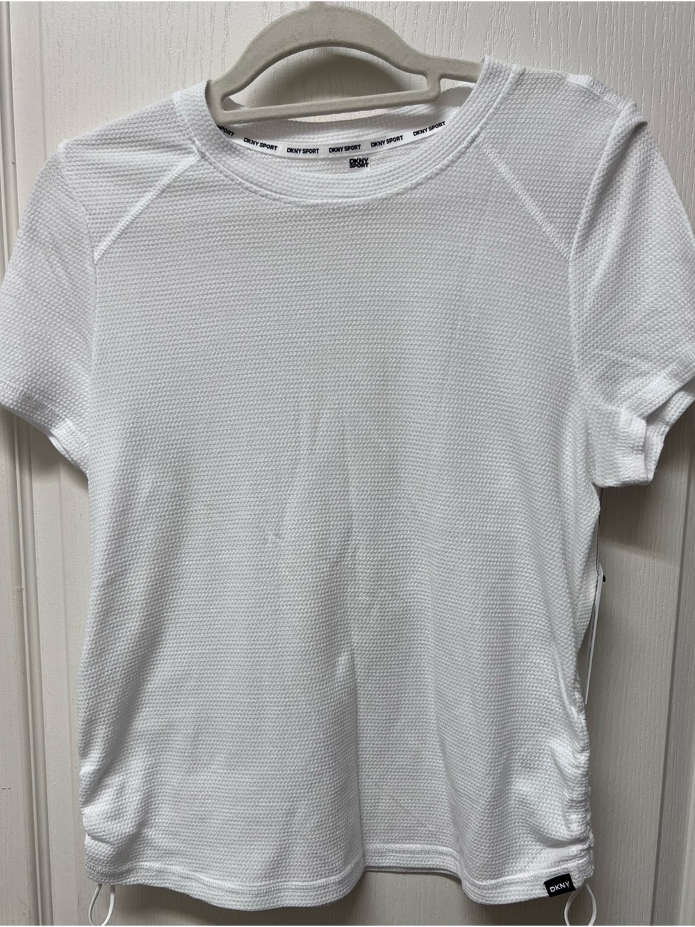 DKNYC White Short-Sleeve Athletic Tee